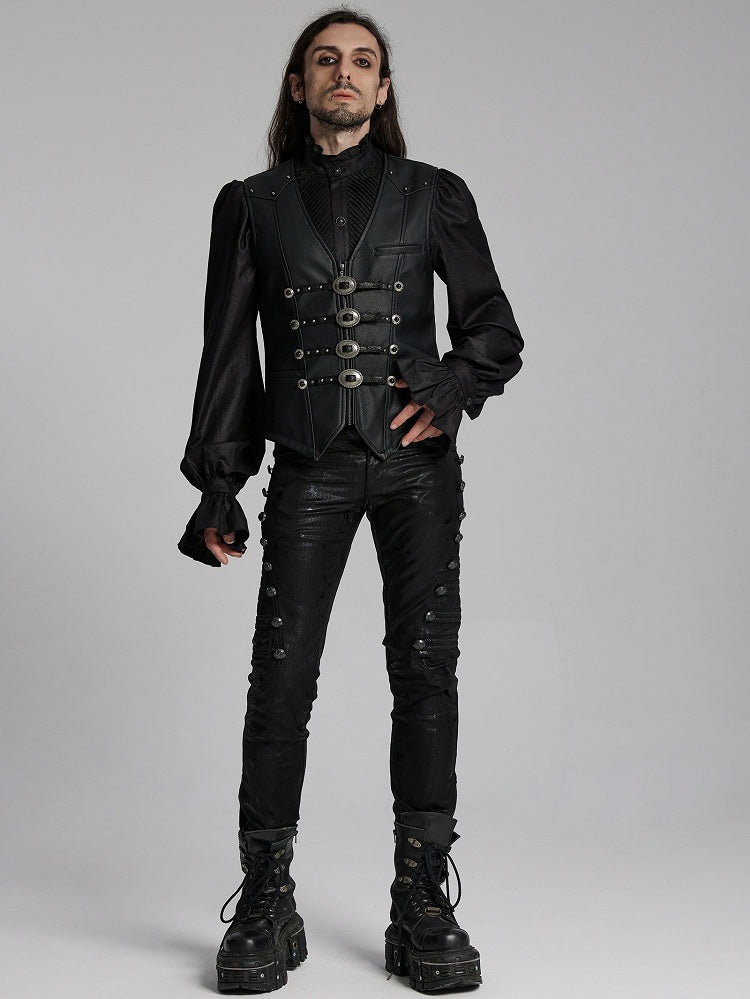 Black Gorgeous Men's Goth Vest