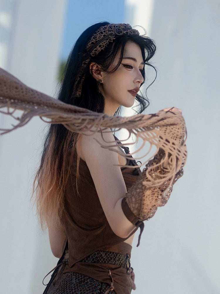 Punk Camel Steampunk Decorated Gear Hairband Wasteland