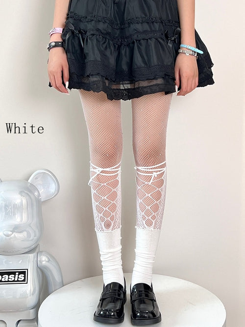 11 Color Options Rhinestone Decorated Fishnet Tights
