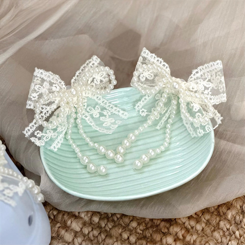 Sweet Bow Shoe Clips - Removable Lolita Shoe Accessories