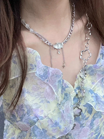 Silver Cloud Pendant Necklace - Kiwi Store