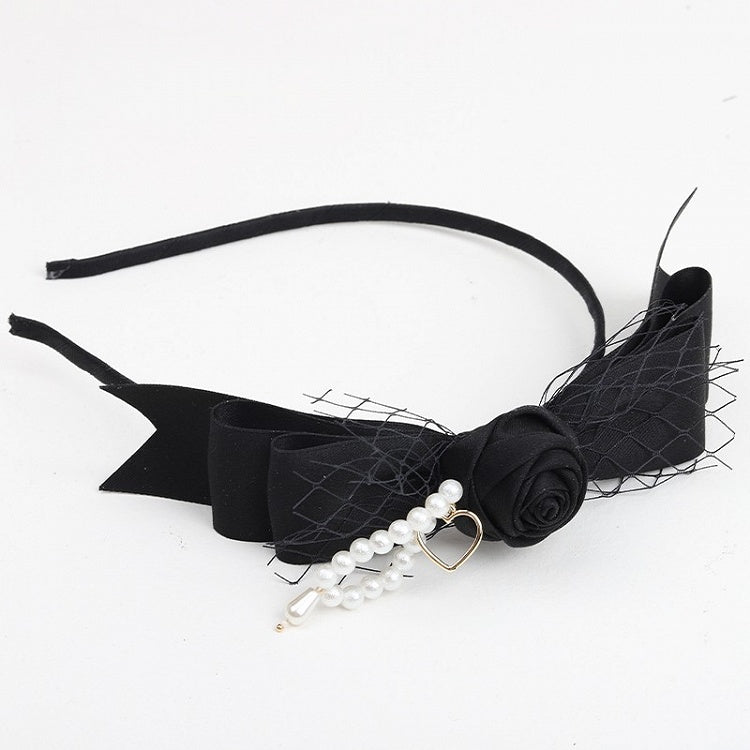 Black Rose Lolita Bowknot KC