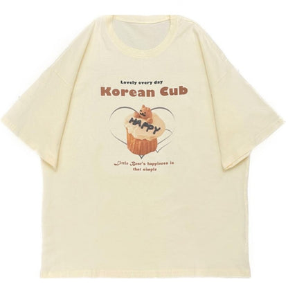 イエローケーキプリントTシャツ