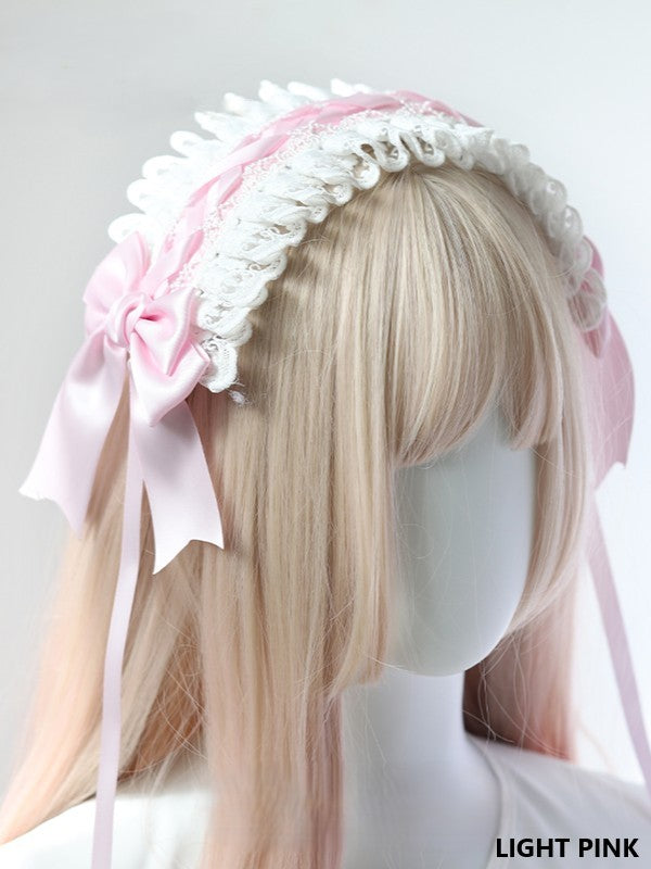 Sweet Lace Bowknot Lolita Options Crossed Color 8 Hairband