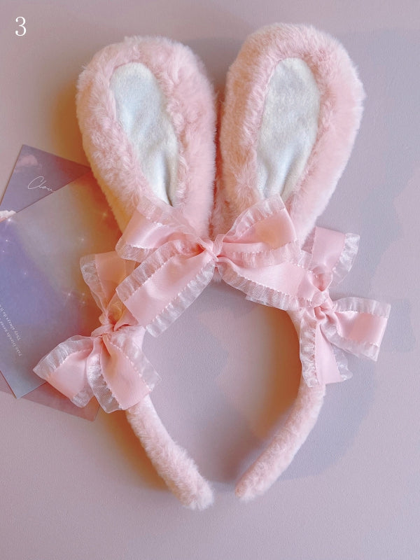 詳細 KCオプション 耳飾り 蝶結び レース 11トリム バニー