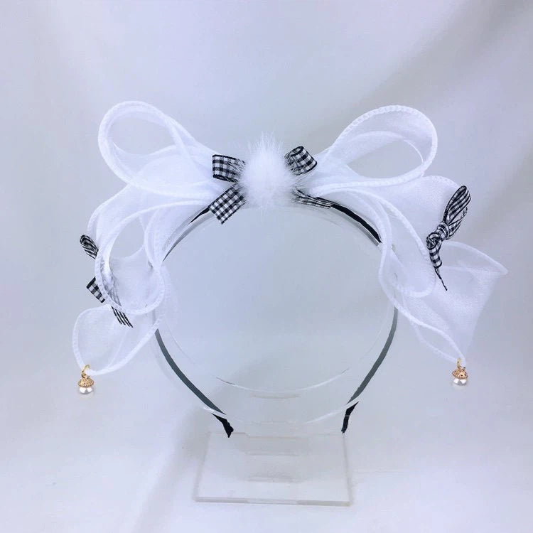 Sheer Gingham KC Pom-Pom