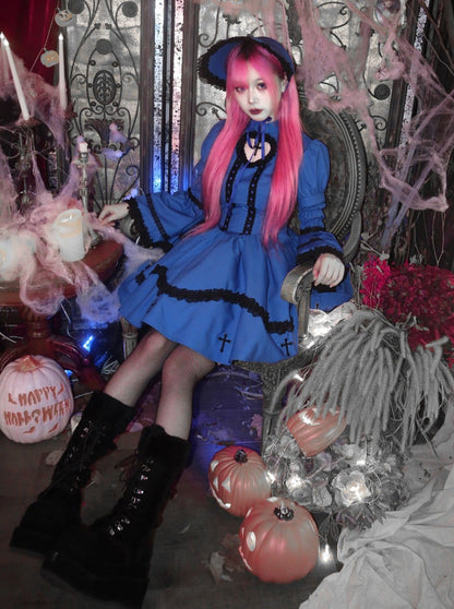 Subkultur Lolita Kleid Y2K Cross