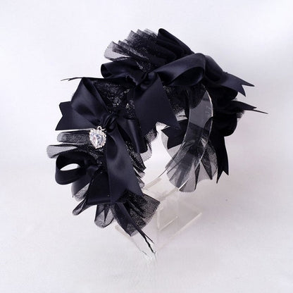 with Black KC Rhinestone Gothic Heart Lace