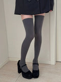 Stockings Solid Thigh-High Color