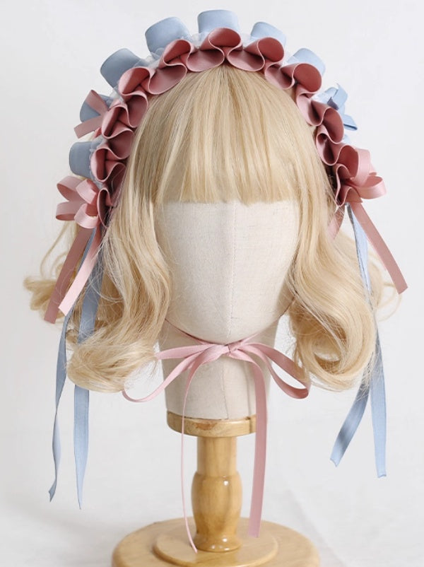 Decoration Star With Lolita Blue Pink Cute Hairband And Bowknot