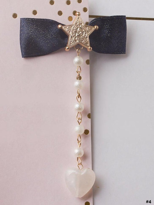 Lolita Blue Clip Hair Bowknot Sailor