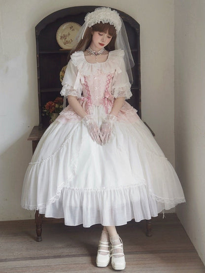 Korsettdetails, Jacquard, mit Stäbchen, rosa Schnürung