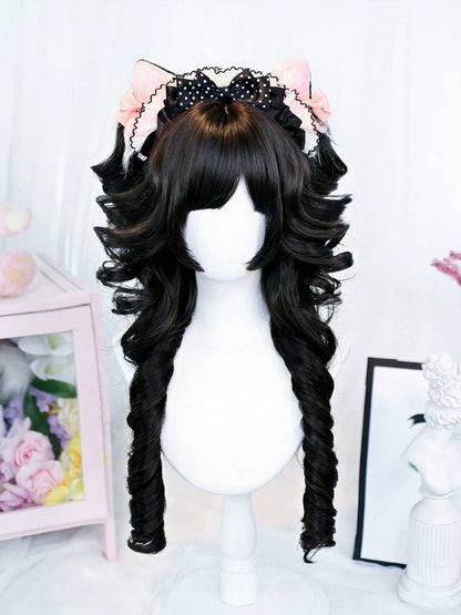 24-Inch Roman Curly Wig with Bangs - Dalao Home