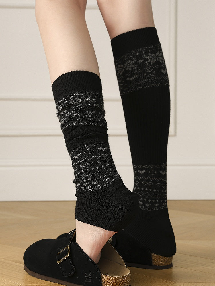Colors Design Warmers Leg Retro Footed 6 Pattern