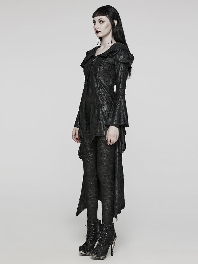 ブラックゴスデカダントニットジャケット