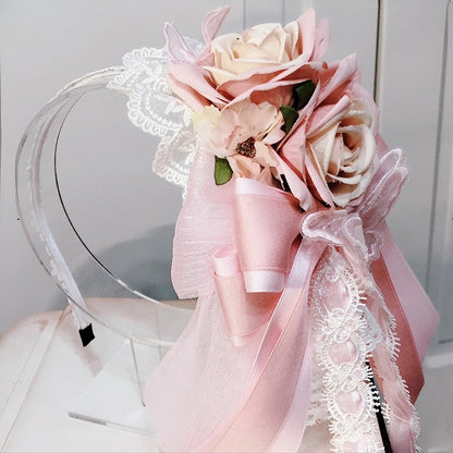 Rosette Design Bowknot Decorated KC