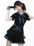 Plaid Hooded Cinched-Waist Top with Buckle Strap - PINK SAVIOR