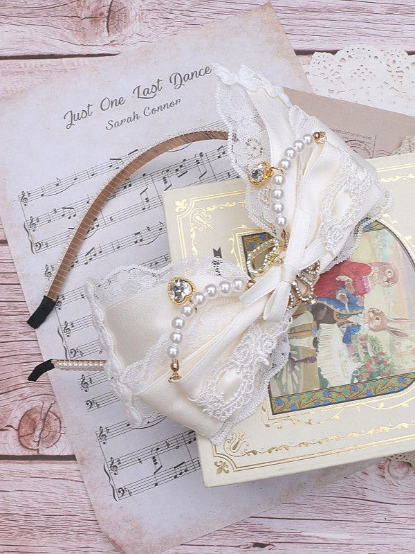 Color KC Lace Jirai 8 Decor with Bowknot Kei Crown Options Rhinestone