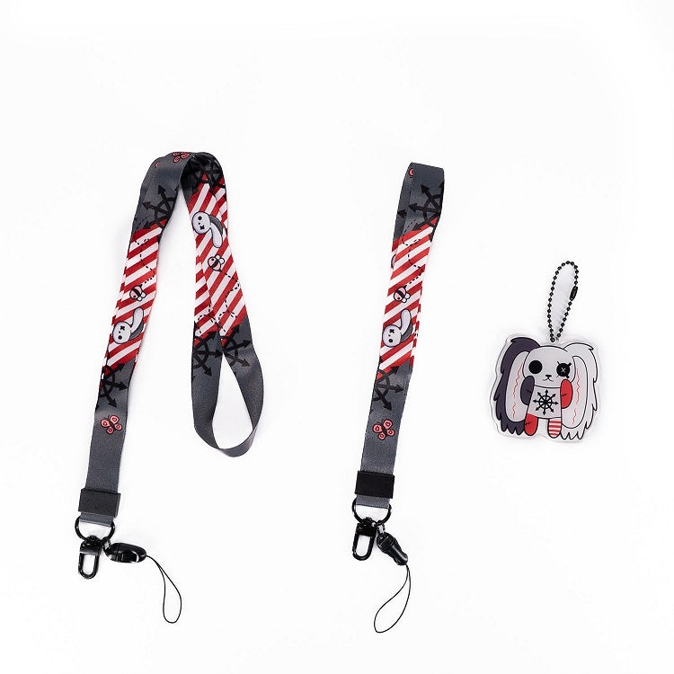 Guro Bunny Lanyard Kawaii 10 Designs with Two Cartoon Keychain/Phone Options Strap Detachable