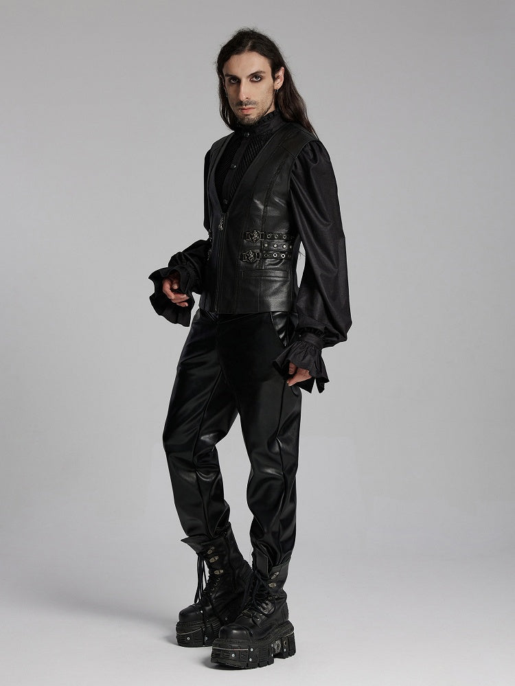 Black Men's Gothic Medieval Vest