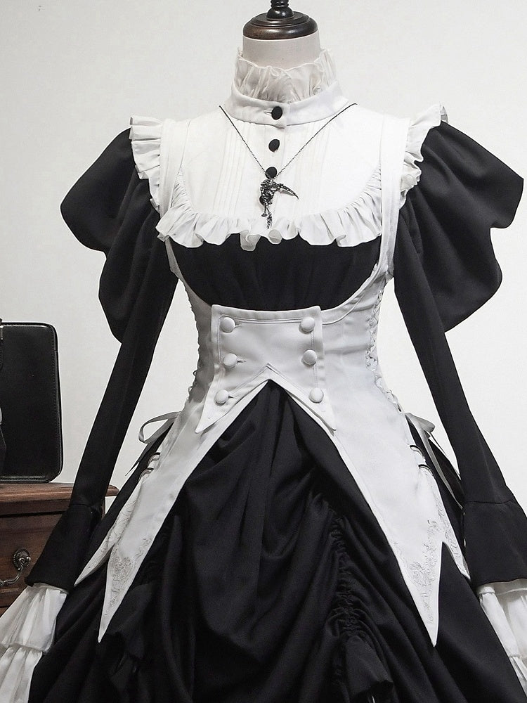 White Under Bust Lace-up Side Waistcoat