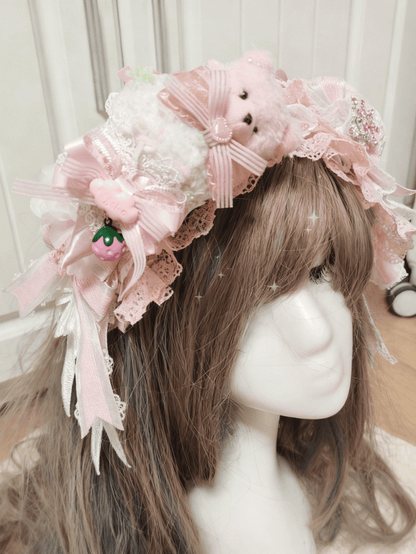 Hairclip Ice Bear Cream Sweet Lolita Pink/Blue