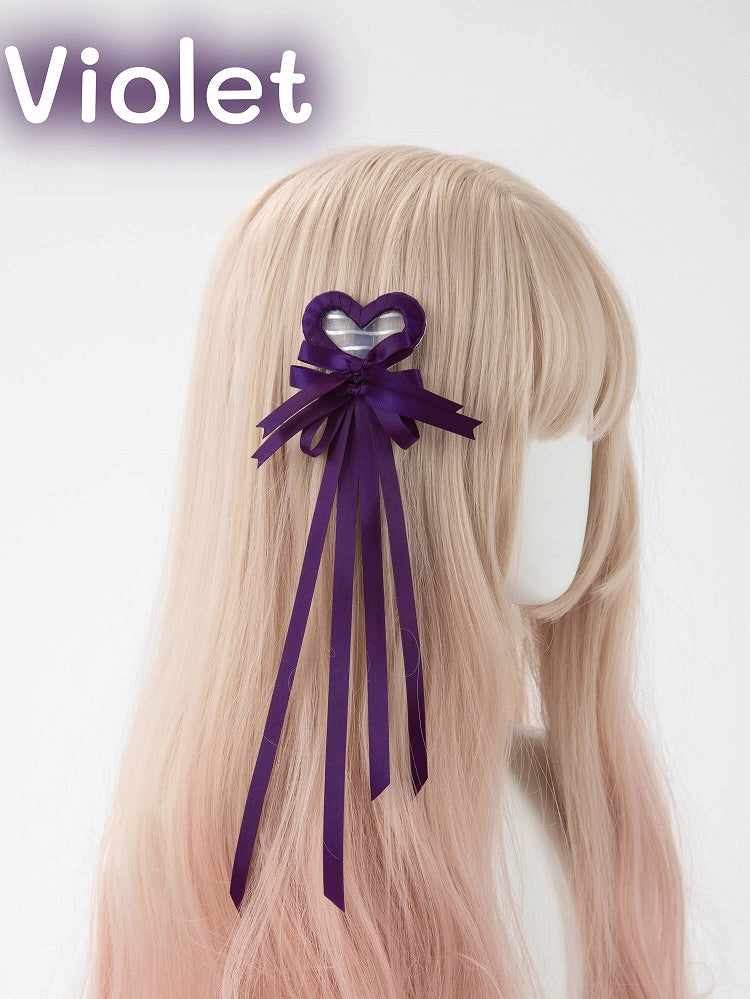 Clip Hair (Single Heart Bow
