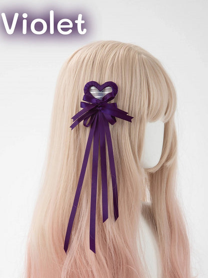 Clip Hair (Single Heart Bow