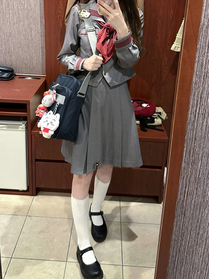 ボックスプリーツJKスカート制服ゲイリー