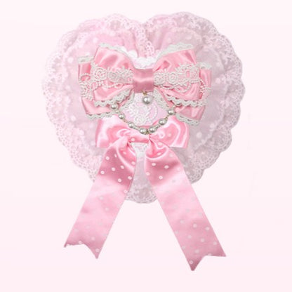6 Heart-Shaped Floral Options Lace Hairclip