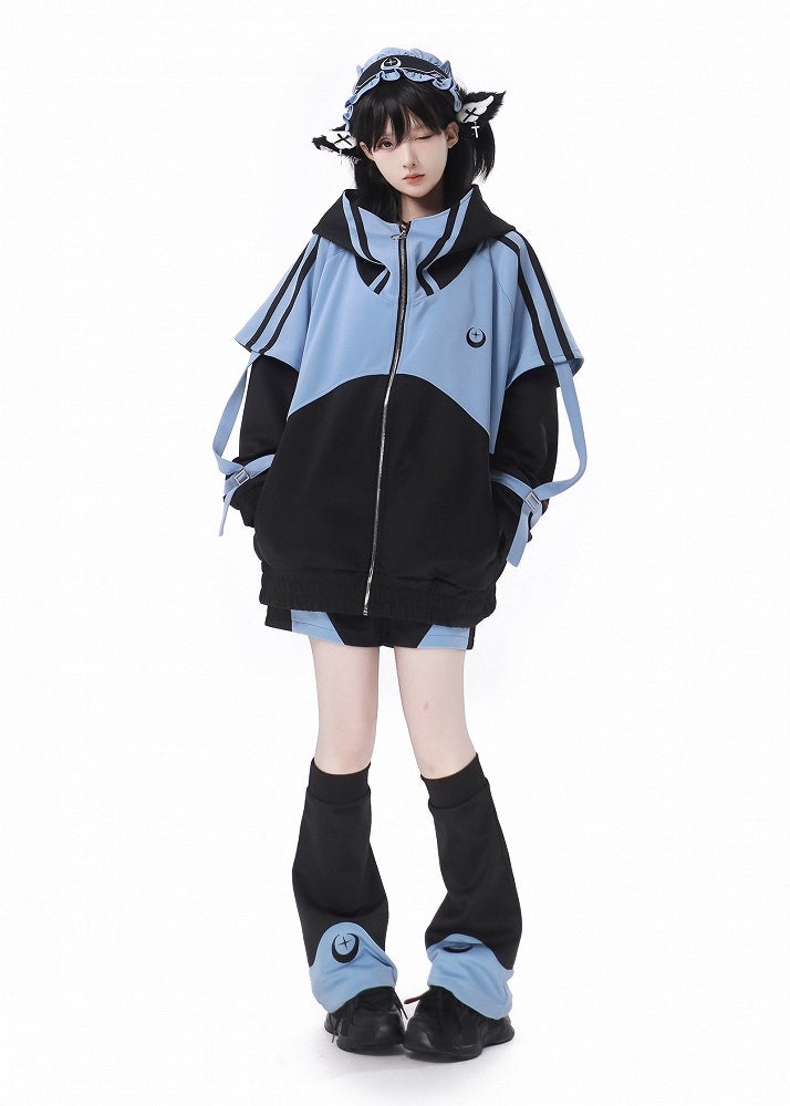 Blue Black Shorts and