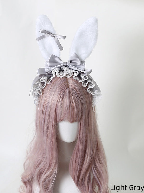Colors Detachable Small 9 KC Ear Bunny with Bowknots Lolita Sweet Bowknot