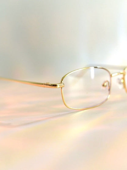 Gold/Silber/Schwarze Cyberpunk-Brille