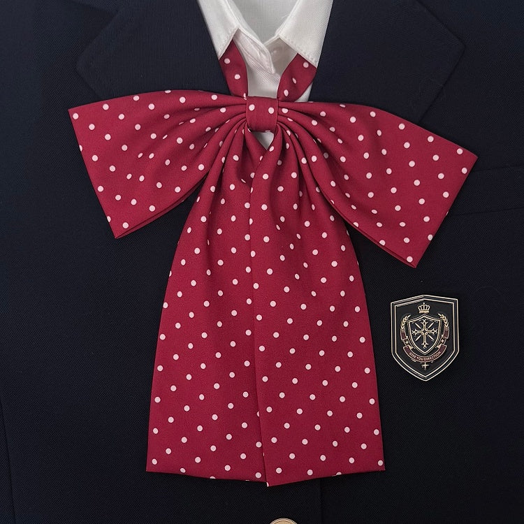 11 Color Tie Options Bow Polka-Dot Pattern