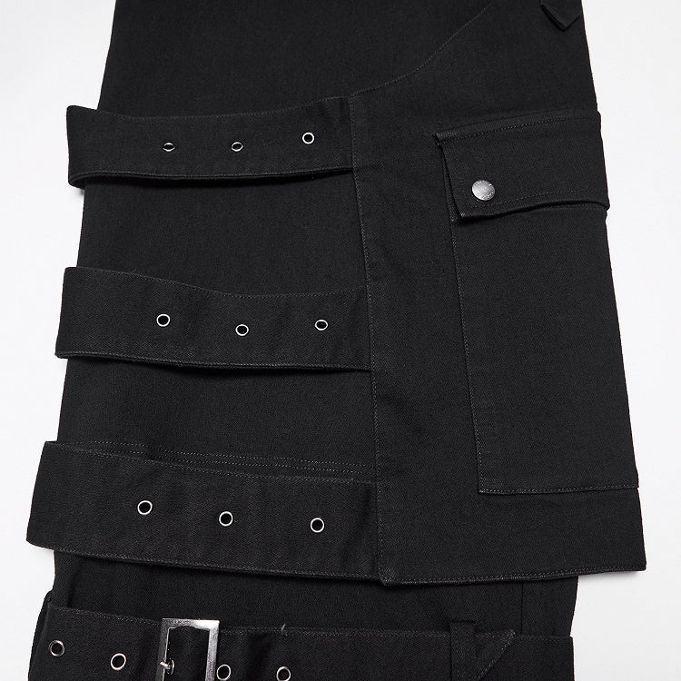 Ruins Walker Tactical Black Men's Pants - Punk Rave