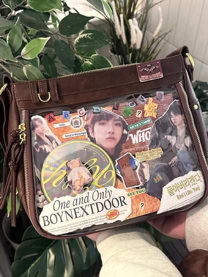 ダークブラウン ウェイストランドパンク 大容量イタバッグ