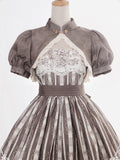 Puff Brown Sleeevs Bolero