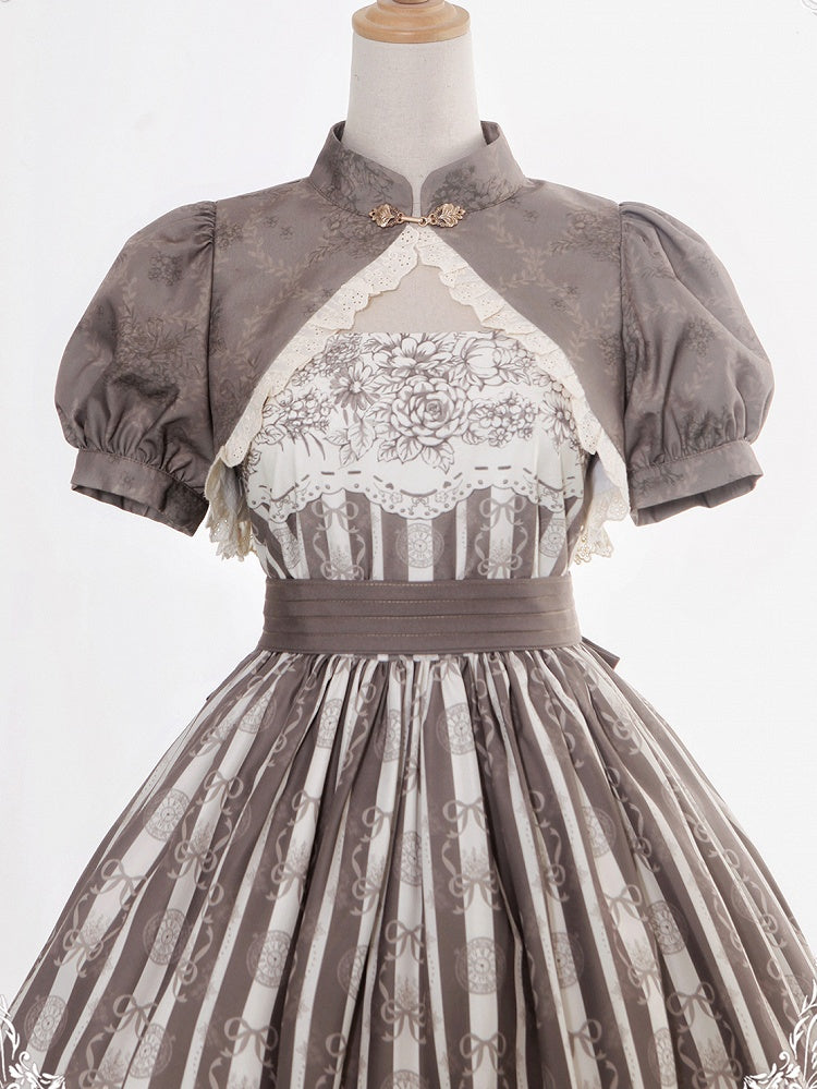 Puff Brown Sleeevs Bolero