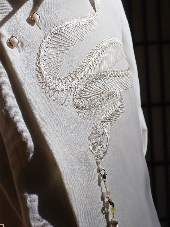 Embroidery Snake Bone