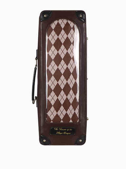 パターンBJDバッグ 1/4ドール用ダイヤモンドスケールストラップ2本付き ブラウン