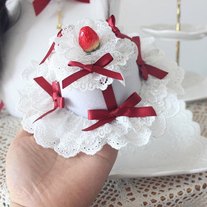 Hat Lolita Mini Sweet Strawberry Cake