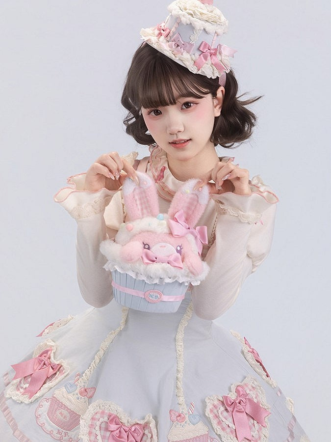 Bunny Cupcake Blue Bag Sweet Pink