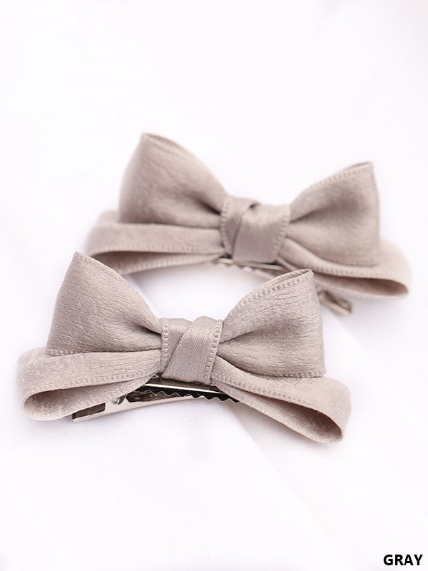 11 Satin Lolita Options Color Bowknot Hairclip