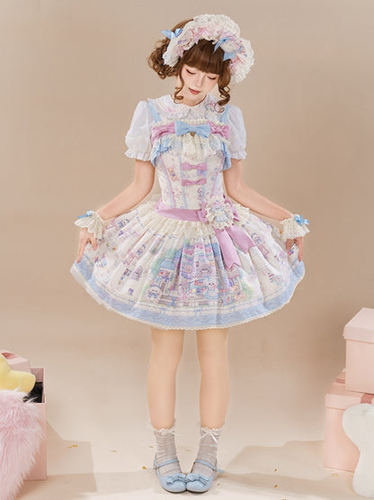 Sweet Jumper Print Store Cute Puppy Skirt Toy Lolita