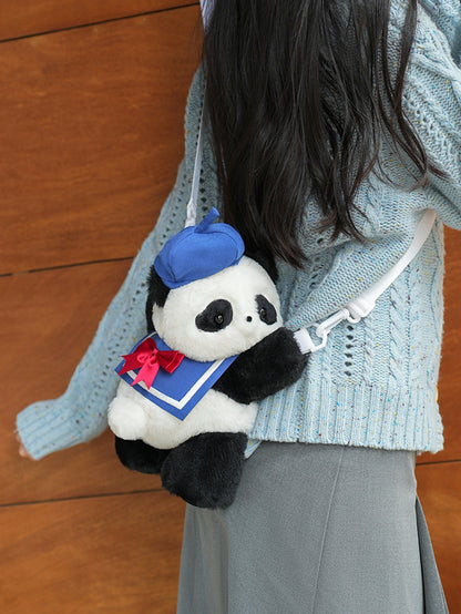 Decorated Middle/Large Sailor Blue Size Bowknot + Collar Hat