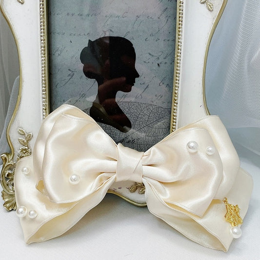 Star Color Decorated Bowknot Hairclip Options 8 Charm Beaded