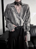 Cheongsam Shirt - Long Belt Sleeve Style Self-tie