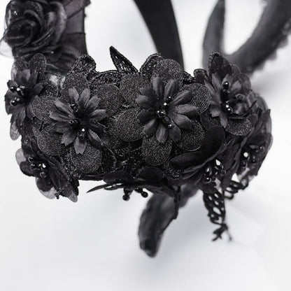 Goth Black Horn Kopfbedeckung