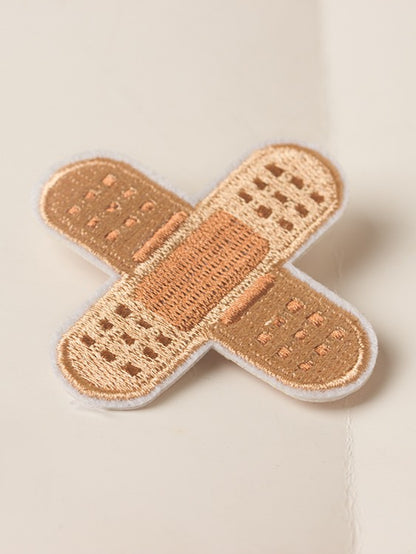 Embroidered Sweet Hairclip Bandage Cute