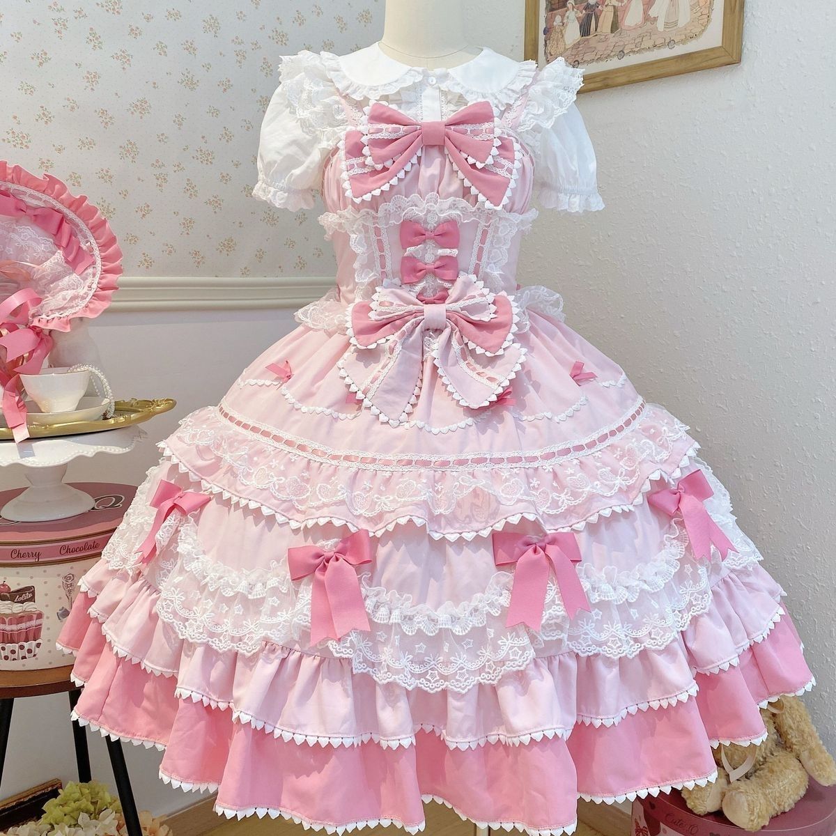 Lolita Fondant Cake JSK Suspender Dress – Sweet Summer Gown